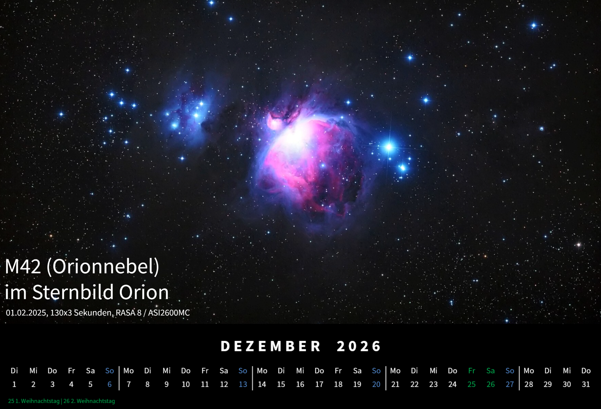 Monatsbild Dezember 2026